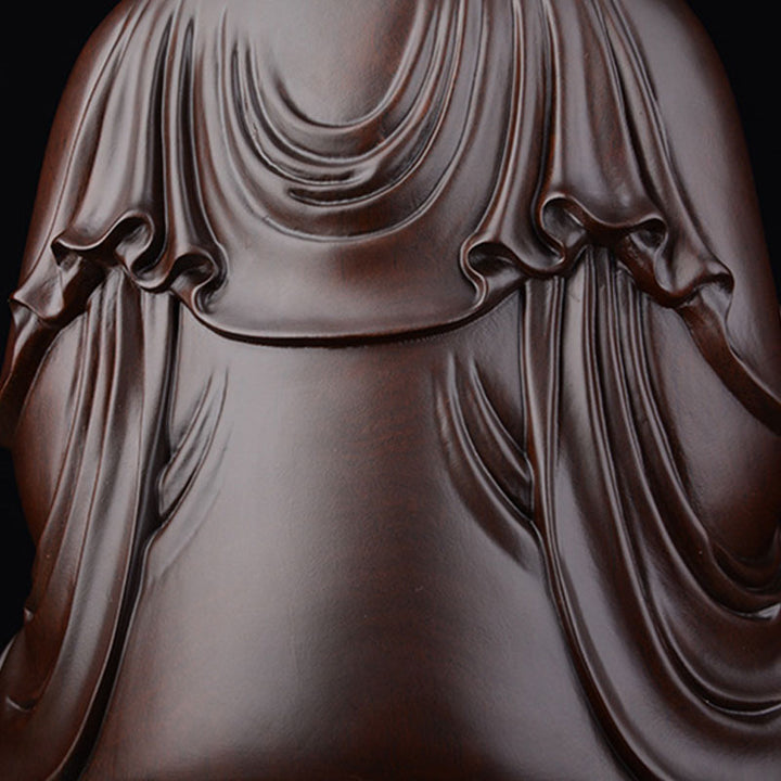 Buddha Stones Avalokitesvara Ebano Loto Armonia Benedizione Decorazione della casa - image 6