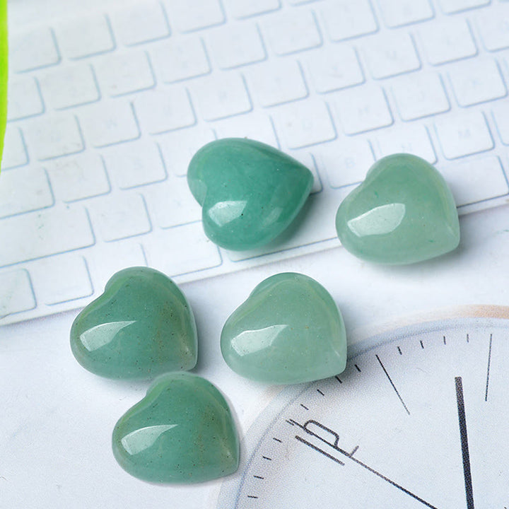 Decorazione d'amore in pietra naturale con occhio di tigre e ametista - Avventurina verde*5 pezzi - image 7