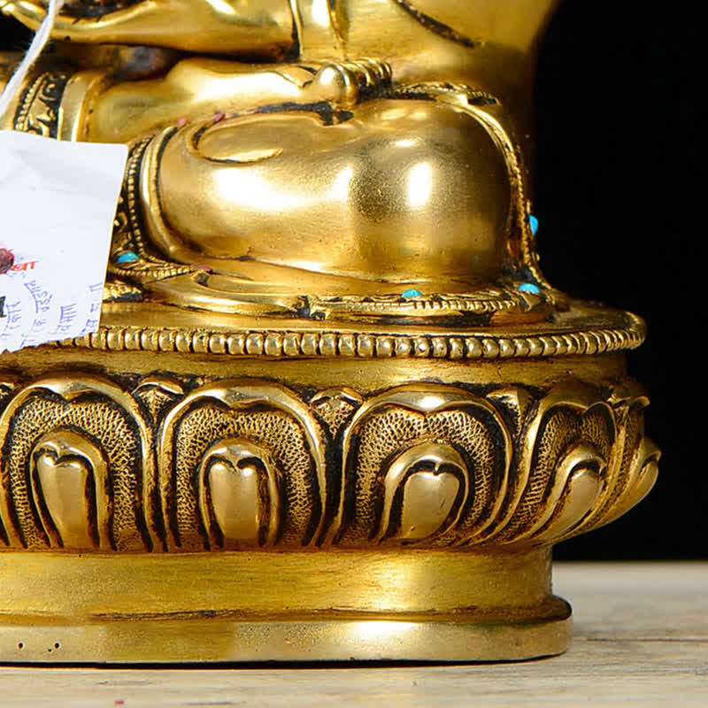 Statua di rame della compassione di Buddha Shakyamuni Decorazione