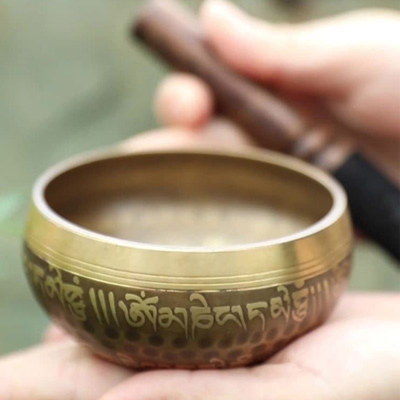 Ciotola tibetana realizzata a mano per yoga e meditazione - Set di ciotole sonore - image 2
