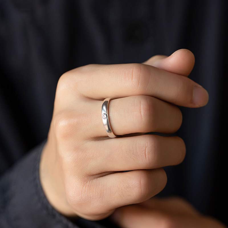 Anello di coppia di benedizione del Buddha Buddha Stones in argento sterling 925, zodiaco cinese, natale - image 4