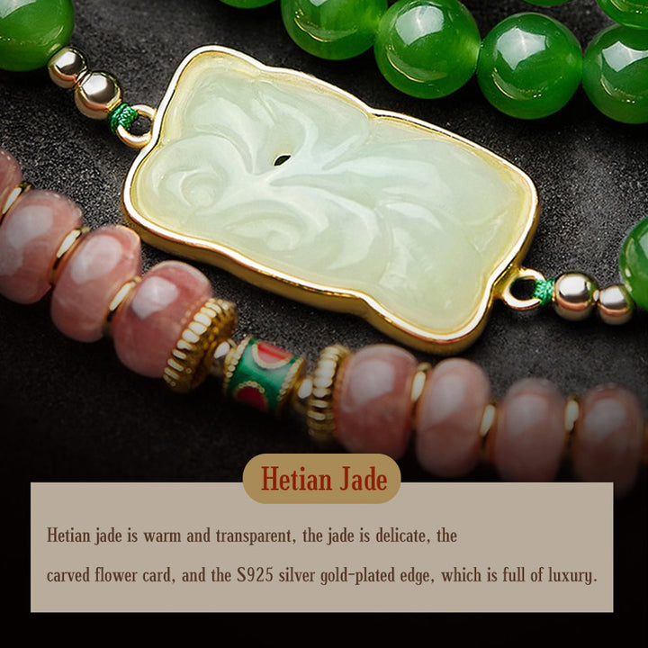 Buddha Stones 108 Mala Beads Ciano Giada Agata Rossa Braccialetto della Fortuna del Buddha che Ride - image 13