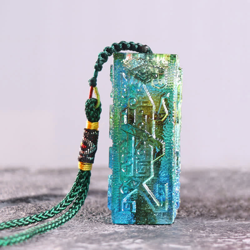 Buddha Stones Feng Shui Cristallo Liuli fatto a mano Pezzo d'arte Decorazione per la casa e l'ufficio - image 0