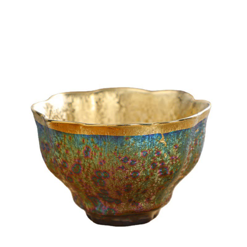 Buddha Stones Tazza da tè in ceramica colorata Tazze da tè