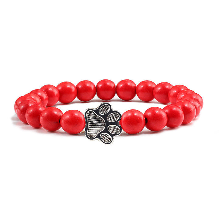 Buddha Stones Braccialetto con pietra "Salva un cane" - Perline rosse - image 13