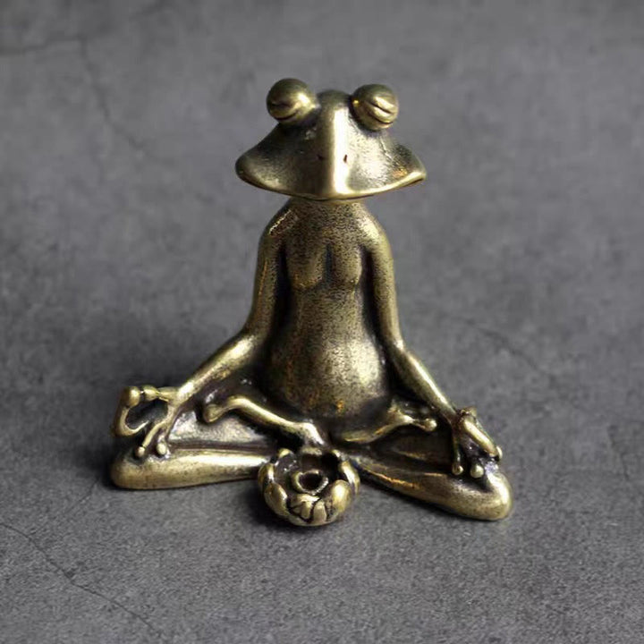 Buddha Stones Mini Piccola Rana Tartaruga Koi Pesce Lumaca Granchio Rame Ricchezza Decorazione per la casa