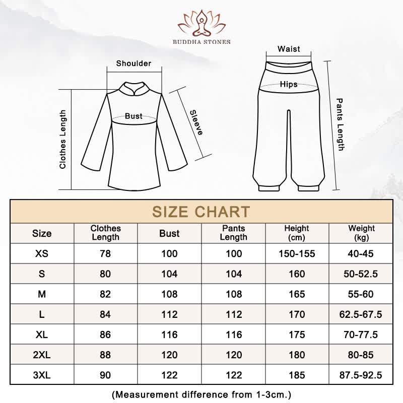 Buddha Stones Nuvole di buon auspicio Gradiente Meditazione Preghiera Spirituale Zen Tai Chi Qigong Pratica Set di abbigliamento da donna - image 17