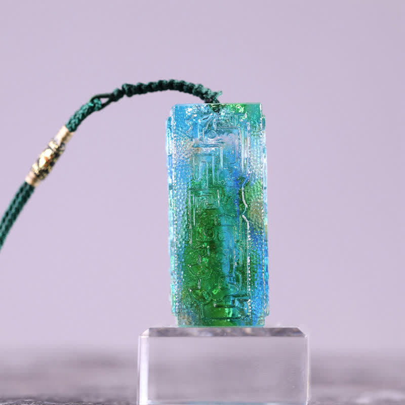 Buddha Stones Feng Shui Cristallo Liuli fatto a mano Pezzo d'arte Decorazione per la casa e l'ufficio - image 8