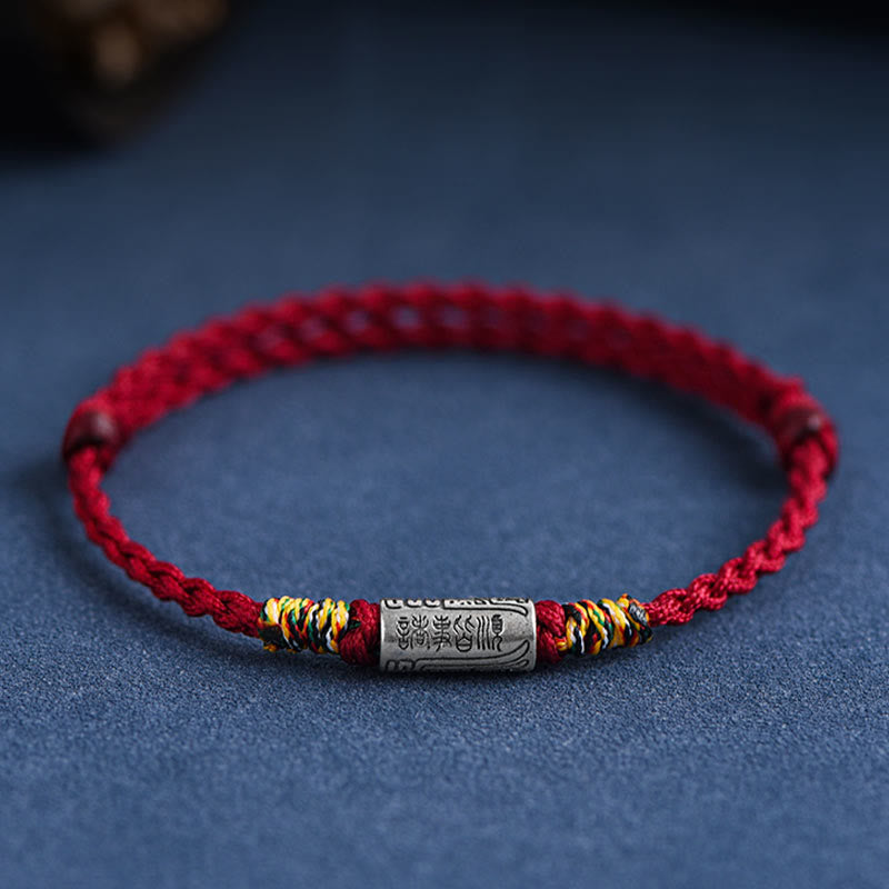 Buddha Stones Bracciale Cavigliera in Argento Sterling 925 Fatto a Mano Tutto Va Bene Design Protezione Forza