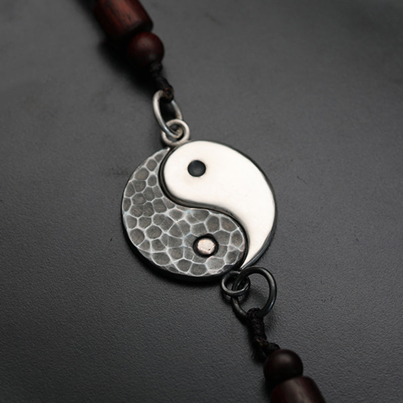 Collana con ciondolo in argento sterling 990 Buddha Stones, equilibrio Yin Yang e armonia - image 1