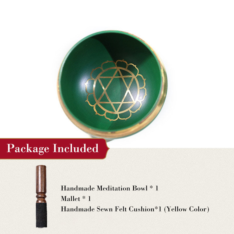Buddha Stones Tibetan Sound Bowl realizzata a mano per la guarigione dei chakra e la meditazione consapevole. Set di campane tibetane per canto.