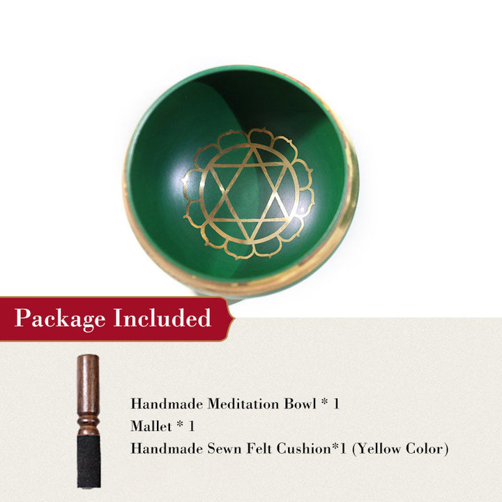 Buddha Stones Tibetan Sound Bowl realizzata a mano per la guarigione dei chakra e la meditazione consapevole. Set di campane tibetane per canto.