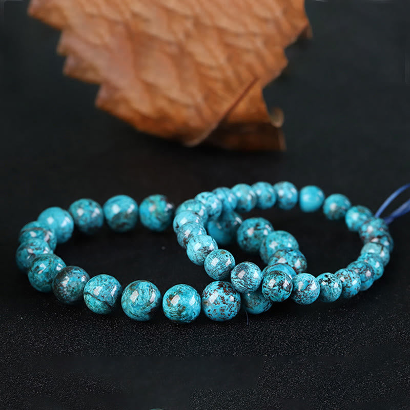 Buddha Stones Braccialetto naturale in pietra fenice forza coraggio