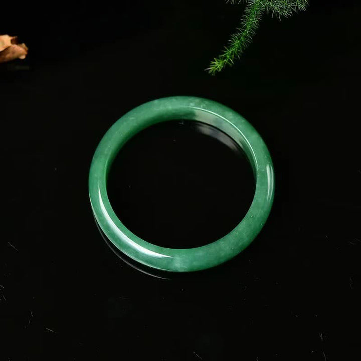 Bracciale rigido in giada con Buddha Stones, per guarigione, abbondanza e protezione. - image 6