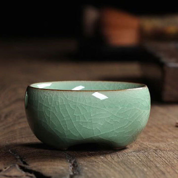 Buddha Stones Koi Fish colorato Tazza da tè in ceramica Kung Fu Tazza da tè Ciotola