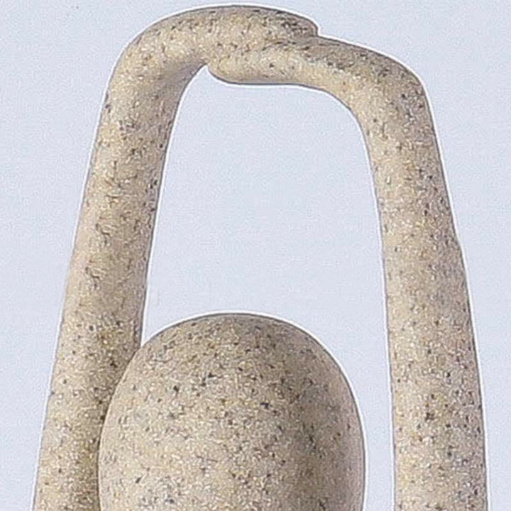 Scultura in resina di statuetta spirituale astratta di yoga che medita esercizio decorazione da scrivania
