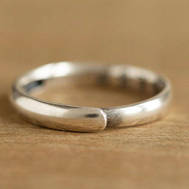 Anello di coppia di benedizione del Buddha Buddha Stones in argento sterling 925, zodiaco cinese, natale - image 7