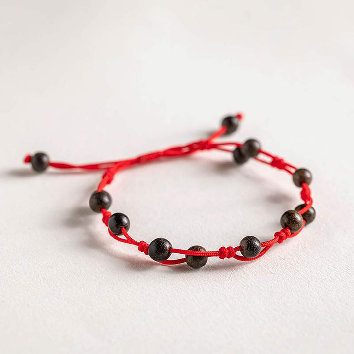 Bracciale Buddha Stones Agata rossa Agata muschiata Cinabro Calma