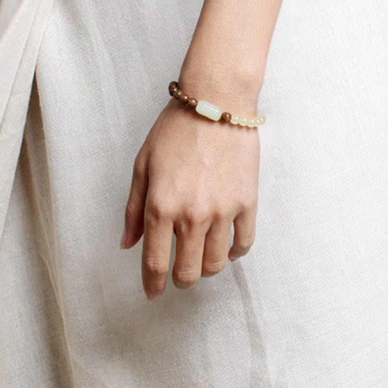 Bracciale Buddha Stones Jade Sandalwood Luck Abbondanza