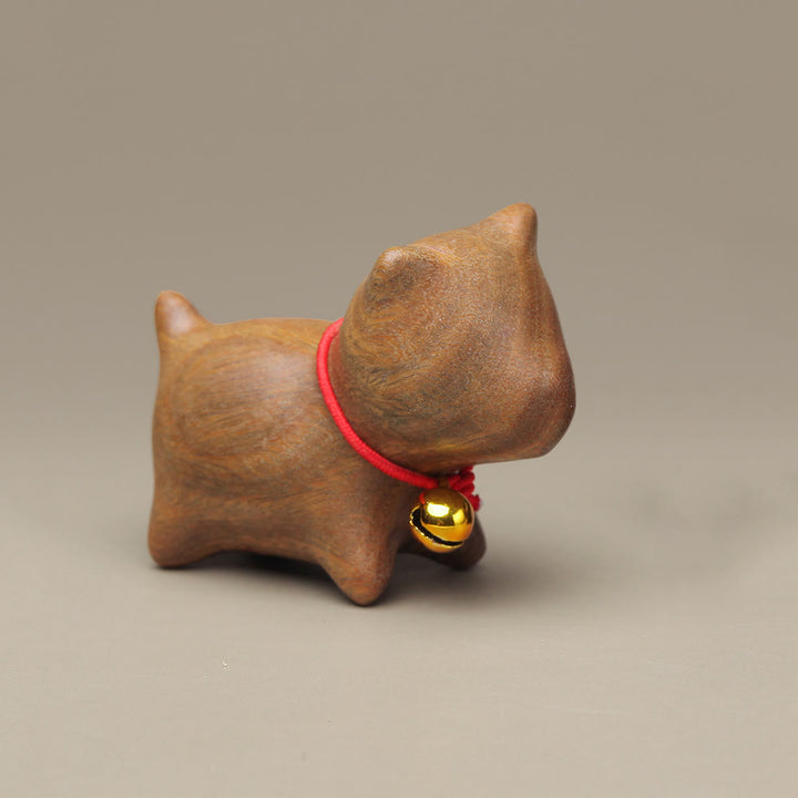 Buddha Stones Sandalo verde Piccola foglia Sandalo rosso Carino gatto Animali Rilassanti Pace Decorazioni