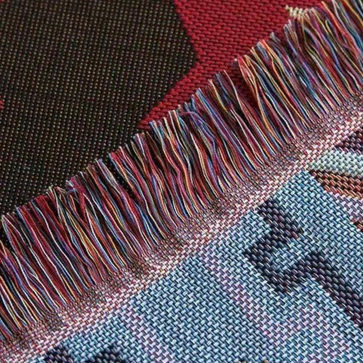 Coperta geometrica calda e confortevole per campeggio, casa, ufficio, letto