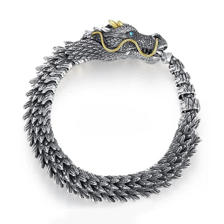 Braccialetto a catena con amuleto fatto a mano con drago nordico Buddha Stones , protezione dalla fortuna