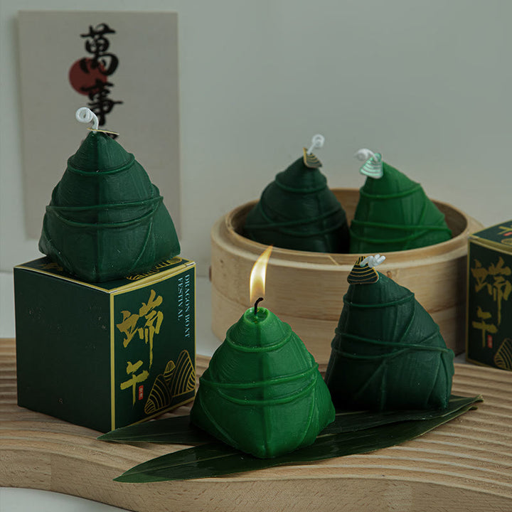 Buddha Stones Dragon Boat Festival Zongzi Modello Candela Profumata Regalo Per Famiglia Amici