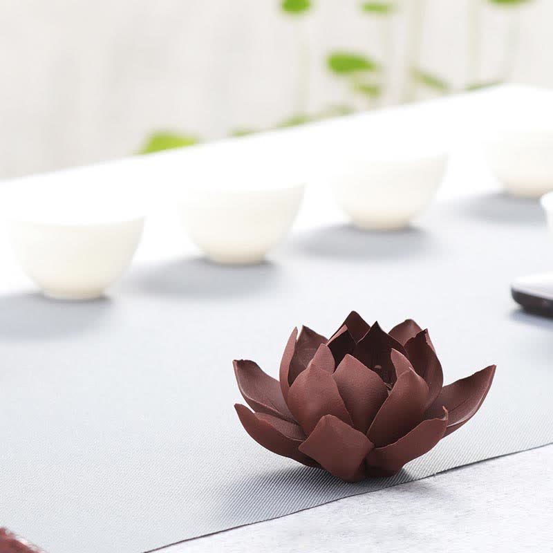 Buddha Stones Tibetano Lotus Pace Positiva Bruciatore di Incenso Decorazione