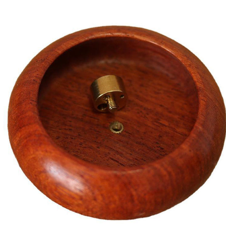 Decorazione bruciatore di incenso curativo per meditazione in palissandro