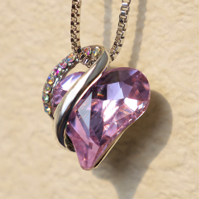 Collana con ciondolo con energia curativa, pietra portafortuna del cuore Buddha Stones d'amore