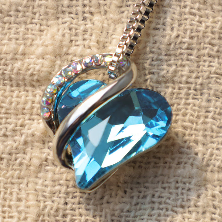 Collana con ciondolo con energia curativa, pietra portafortuna del cuore Buddha Stones d'amore