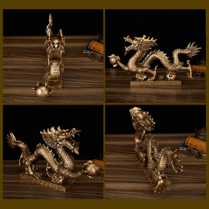 Buddha Stones Feng Shui Drago Nuvola di buon auspicio Ricchezza Fortuna Decorazione