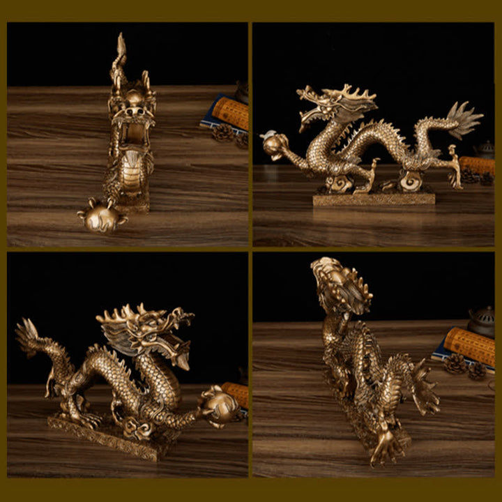 Buddha Stones Feng Shui Drago Nuvola di buon auspicio Ricchezza Fortuna Decorazione