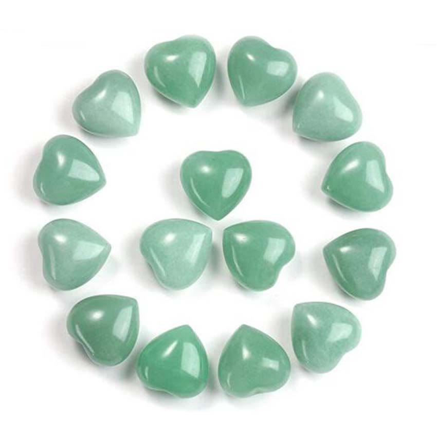 Decorazione d'amore in pietra naturale con occhio di tigre e ametista - Avventurina verde*15 pezzi - image 8