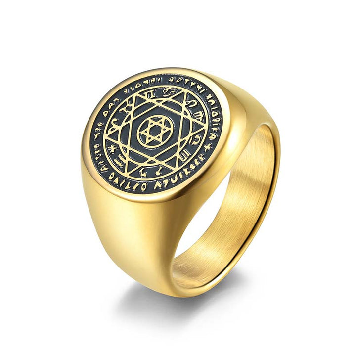 Buddha Stones 12 Costellazioni dello Zodiaco Anello di Protezione Stella di David
