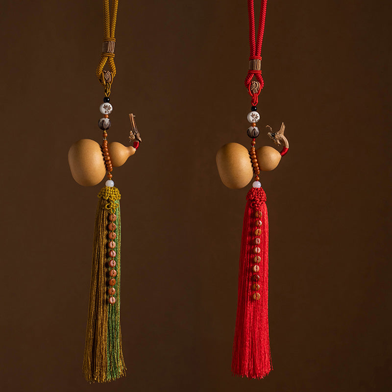 Buddha Stones Monete Feng Shui Zucca Nodo cinese Monete fortunate Cinque imperatori Denaro Ricchezza Nappe Decorazione