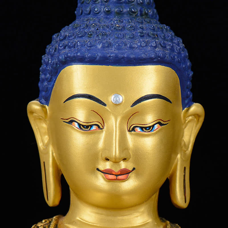 Statua di rame della compassione di Buddha Shakyamuni Decorazione - image 6