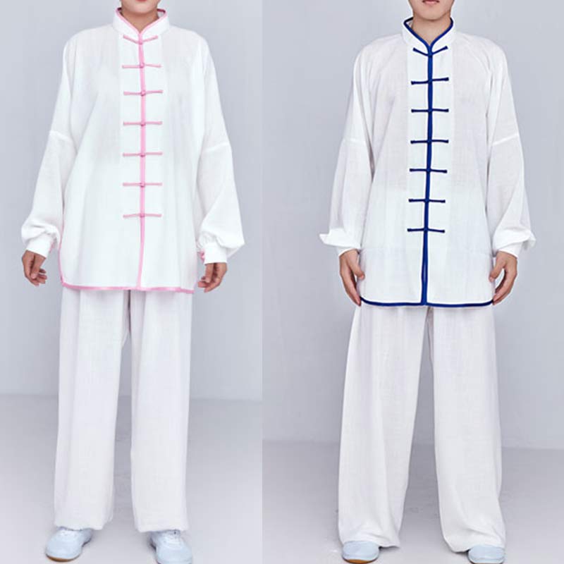 Buddha Stones Meditazione Zen Preghiera Spirituale Tai Chi Qigong Pratica Unisex Ricamo Abbigliamento Set - image 11