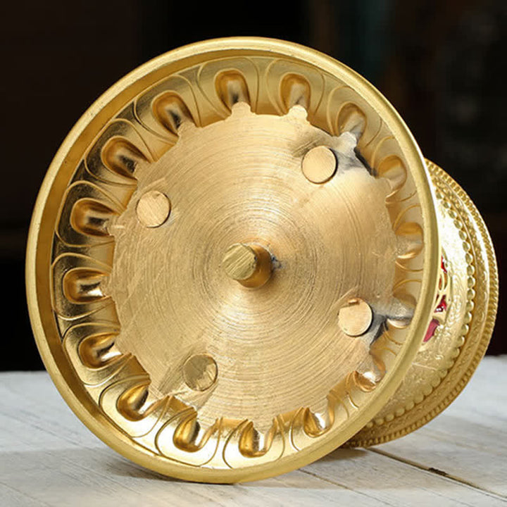 Buddha Stones Ruota di preghiera di benedizione tibetana Decorazione per auto
