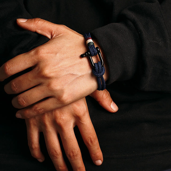 Bracciale con fibbia in acciaio inossidabile con design semplice Buddha Stones Luck