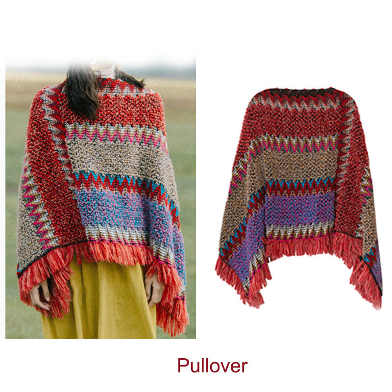 Scialle tibetano Buddha Stones , mantello caldo, sciarpa tibetana con nappe - image 14