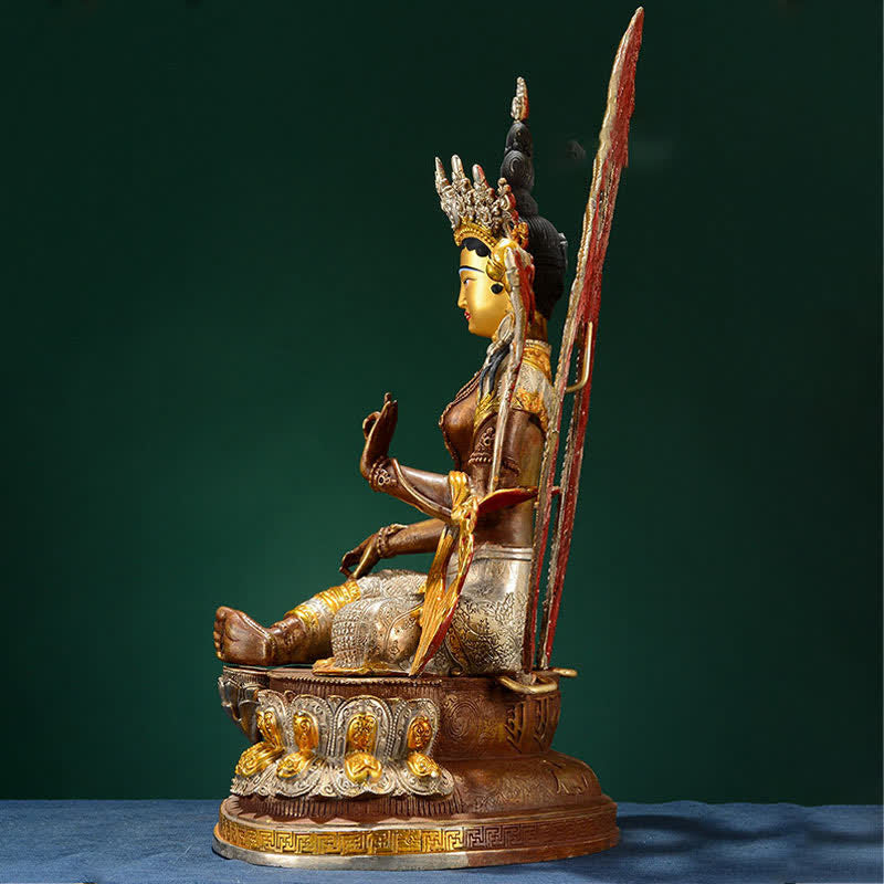 Decorazione della statua in rame della speranza di Tara Verde del Bodhisattva - image 5