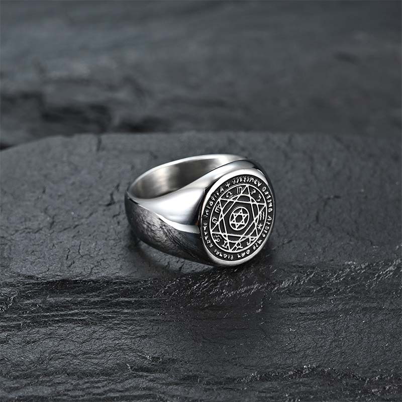 Buddha Stones 12 Costellazioni dello Zodiaco Anello di Protezione Stella di David