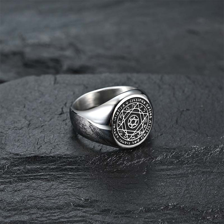 Buddha Stones 12 Costellazioni dello Zodiaco Anello di Protezione Stella di David