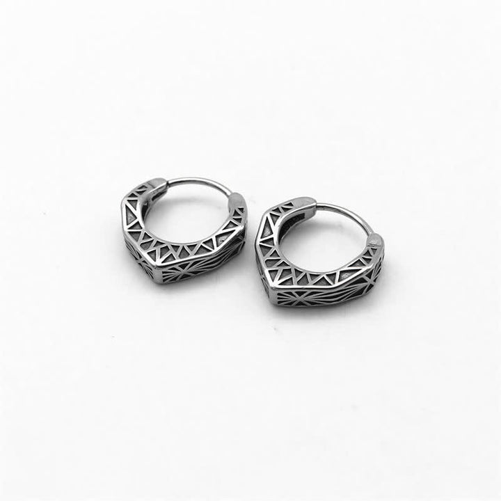 Orecchini Viking Hoop Titanium Steel Balance
