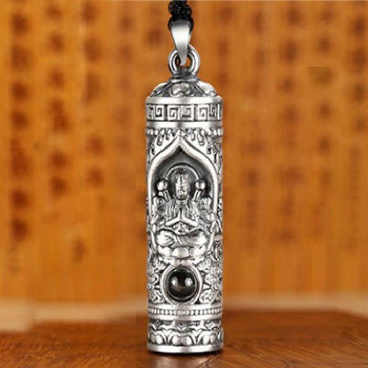 Collana con ciondolo di Buddha natale con proiezione dello zodiaco cinese e della prosperità - Ratto - image 6