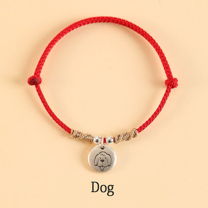 Braccialetto intrecciato con Buddha Stones a forma di ciondolo ...
