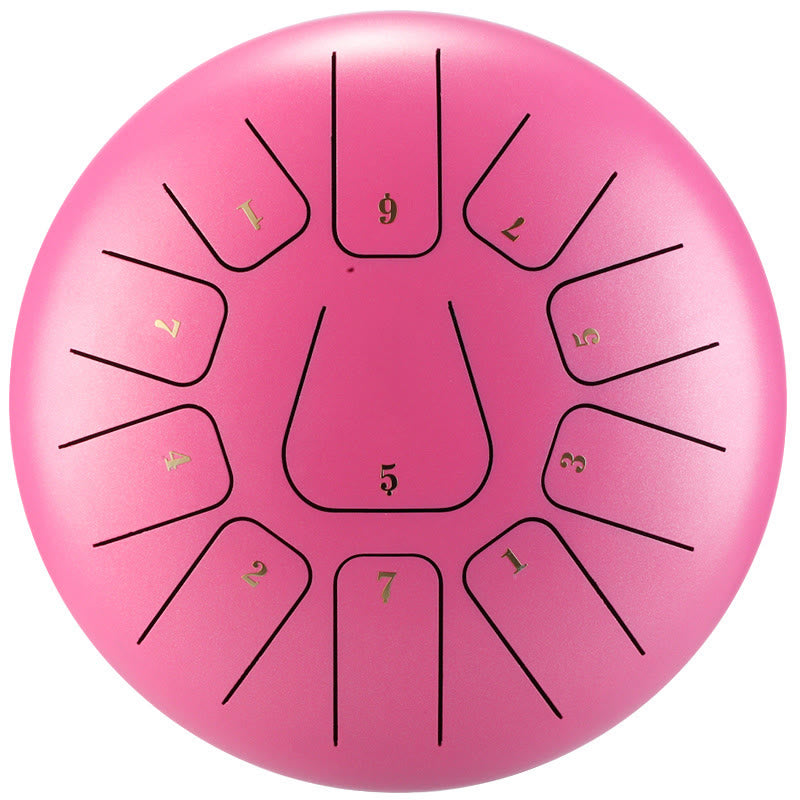 Buddha Stones Steel Tongue Drum Sound Healing Mindfulness Meditazione Yoga Drum Kit 11 Note 8 Pollici - image 16