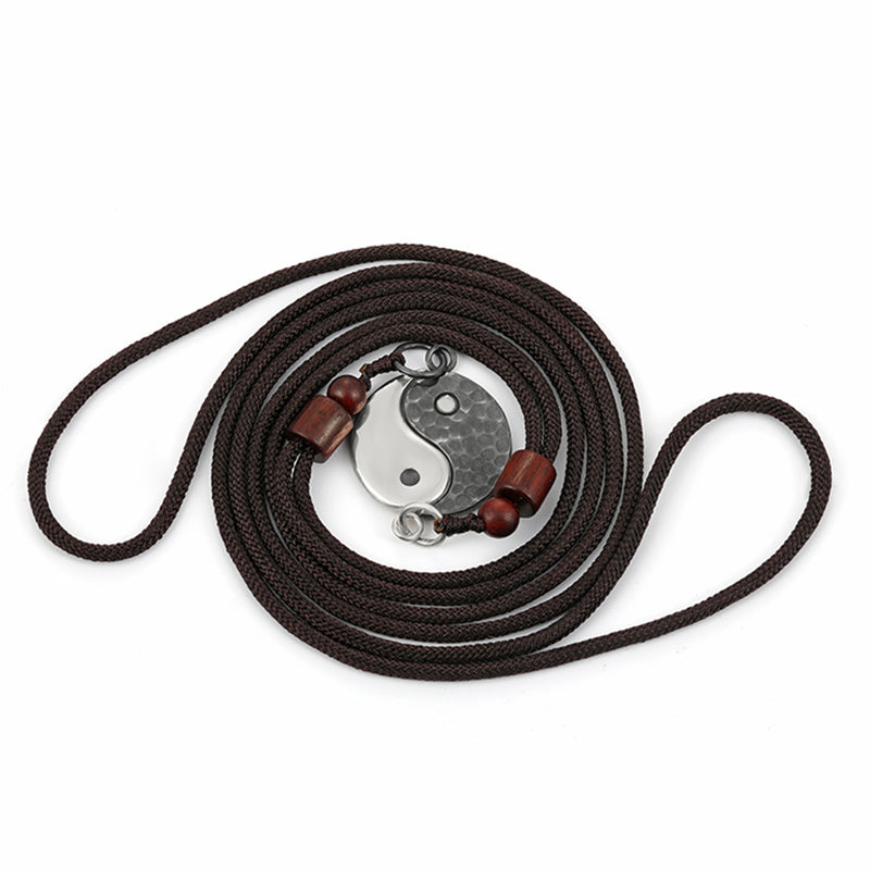 Collana con ciondolo in argento sterling 990 Buddha Stones, equilibrio Yin Yang e armonia - image 13