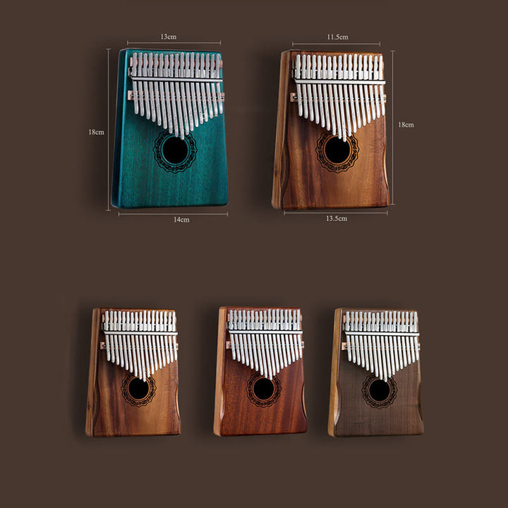 Buddha Stones Kalimba 17 tasti Thumb Piano in mogano Acacia Noce Pianoforte portatile per dita
